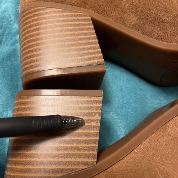 Alex Marie Women's Farin Loafer Pilgrim Heels , Shoes Brown Leather Suede Sz 8.5 - Picture 8 of 16